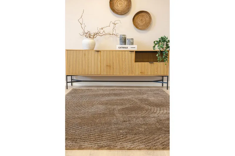 Maskinvævet Tæppe Genova Harmony - 240x340 cm, Mocca - Tekstiler - Tæpper - Moderne tæppe - Wiltontæpper