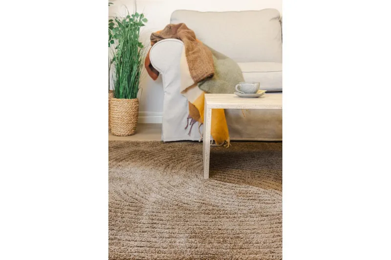 Maskinvævet Tæppe Genova Harmony - 240x340 cm, Mocca - Tekstiler - Tæpper - Moderne tæppe - Wiltontæpper