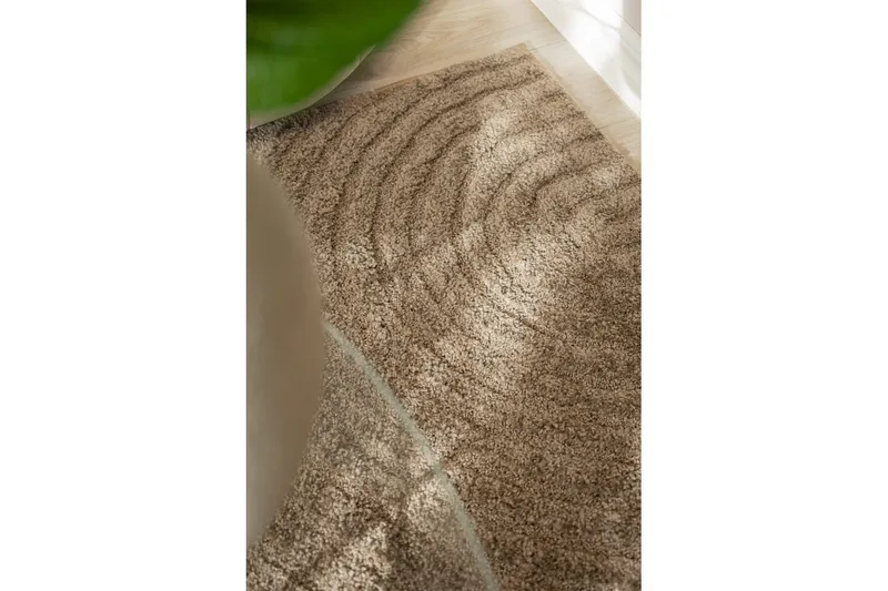 Maskinvævet Tæppe Genova Zen - 160x230 cm, Mocca - Tekstiler - Tæpper - Moderne tæppe - Wiltontæpper