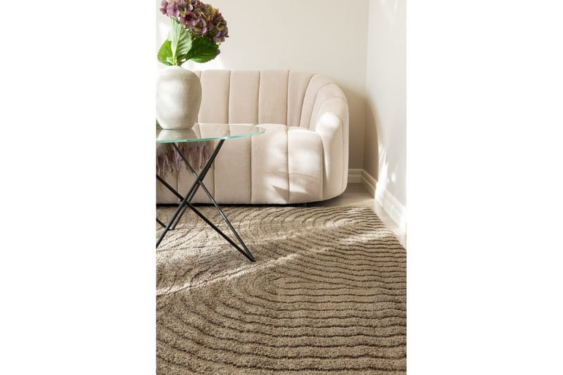 Maskinvævet Tæppe Genova Zen - 280x380 cm, Mocca - Tekstiler - Tæpper - Moderne tæppe - Wiltontæpper