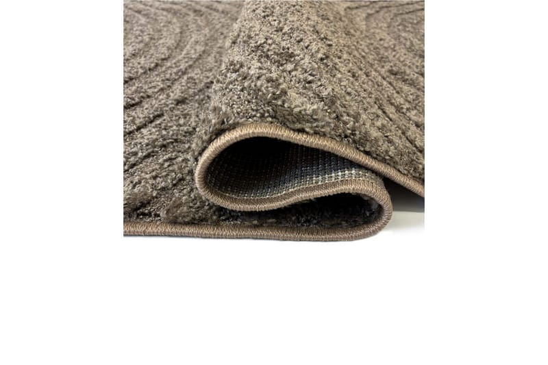 Maskinvævet Tæppe Genova Zen - 80x250 cm, Mocca - Tekstiler - Tæpper - Moderne tæppe - Wiltontæpper