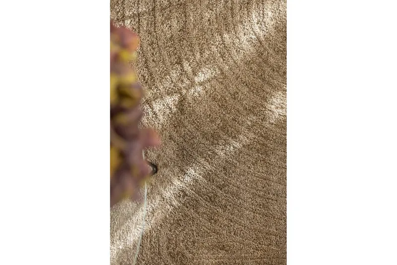 Maskinvævet Tæppe Genova Zen Rund - 120x120 cm, Mocca - Tekstiler - Tæpper - Moderne tæppe - Wiltontæpper