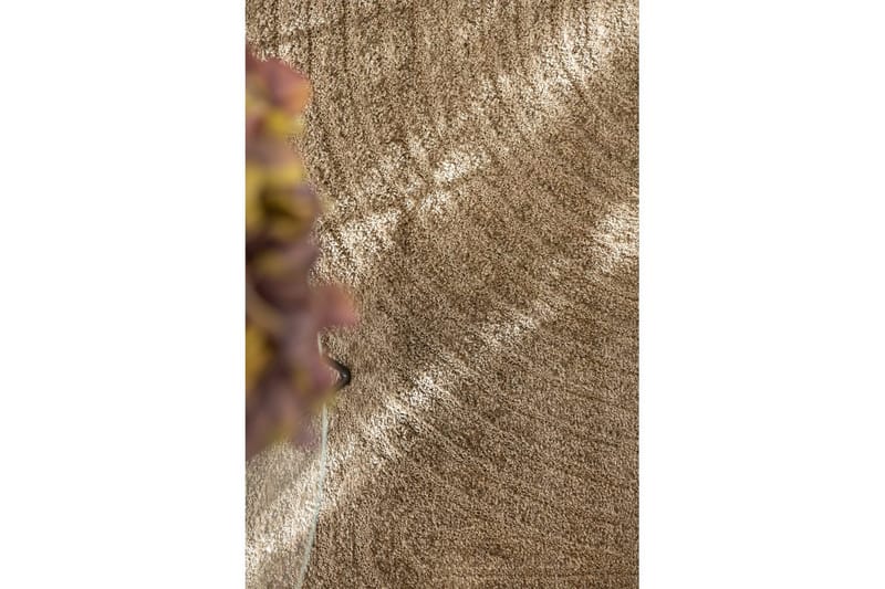 Maskinvævet Tæppe Genova Zen Rund - 240x240 cm, Mocca - Tekstiler - Tæpper - Moderne tæppe - Wiltontæpper