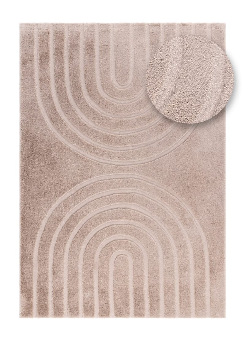 Maskinvævet tæppe Heaven Art 200x290 cm - Taupe - Tekstiler - Tæpper - Moderne tæppe - Wiltontæpper
