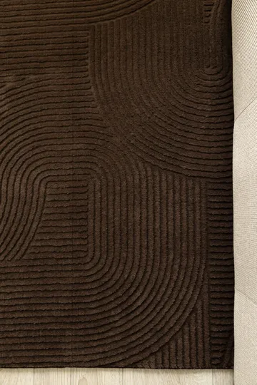Maskinvævet tæppe KM Home Castello Art GANG 80x150 Chokolade - Chokolade - Tekstiler - Tæpper - Moderne tæppe - Gangmåtter