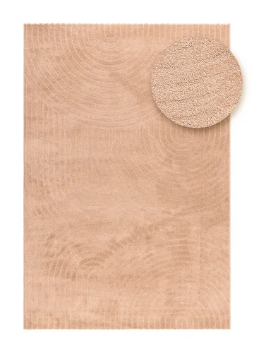 Maskinvævet tæppe KM Home Genova Zen 160x230 cm Peach - Peach - Tekstiler - Tæpper - Moderne tæppe - Wiltontæpper