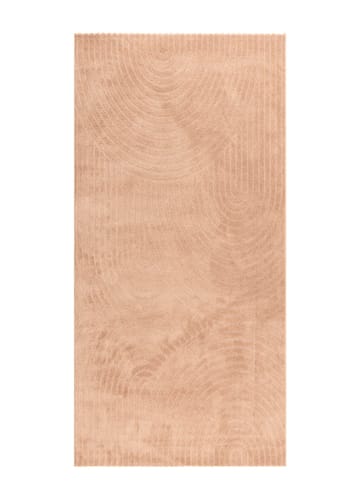 Maskinvævet tæppe KM Home Genova Zen 80x150 cm Peach - Peach - Tekstiler - Tæpper - Moderne tæppe - Wiltontæpper