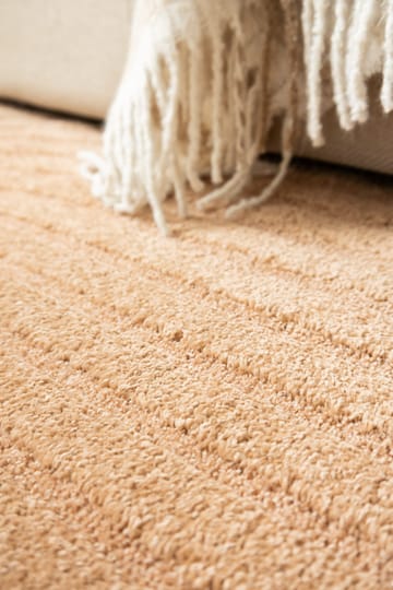 Maskinvævet tæppe KM Home Genova Zen Rund 160x160 cm Peach - Peach - Tekstiler - Tæpper - Moderne tæppe - Wiltontæpper