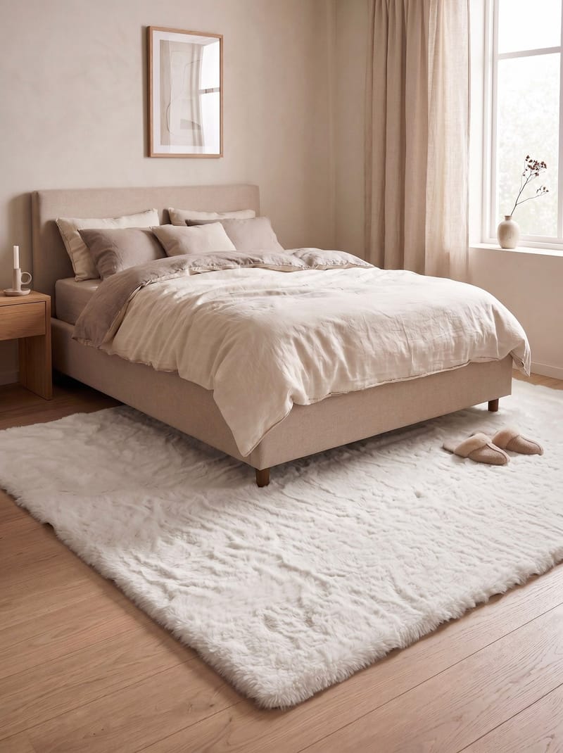 Maskinvævet tæppe KM Home Heaven Deluxe 200x290 Creme - Creme - Tekstiler - Tæpper - Moderne tæppe - Wiltontæpper
