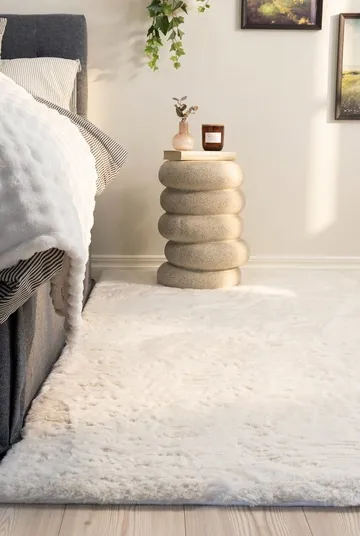 Maskinvævet tæppe KM Home Heaven Deluxe 200x290 Creme - Creme - Tekstiler - Tæpper - Moderne tæppe - Wiltontæpper