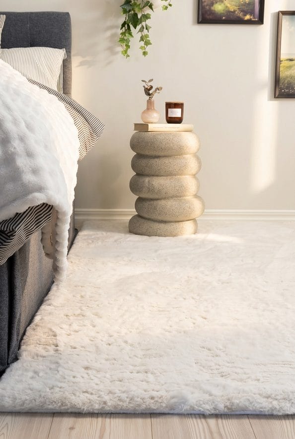 Maskinvævet tæppe KM Home Heaven Deluxe 200x290 Creme - Creme - Tekstiler - Tæpper - Moderne tæppe - Wiltontæpper