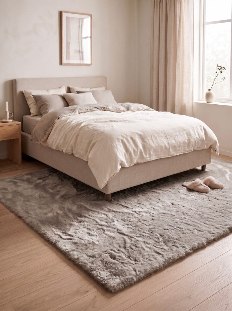 Maskinvævet tæppe KM Home Heaven Deluxe 230x330 Greige - Greige - Tekstiler - Tæpper - Moderne tæppe - Wiltontæpper