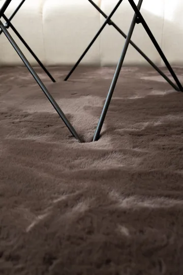 Maskinvævet tæppe KM Home Heaven Deluxe KVADRAT 200x200 Chokolade - Chokolade - Tekstiler - Tæpper - Moderne tæppe - Wiltontæpper