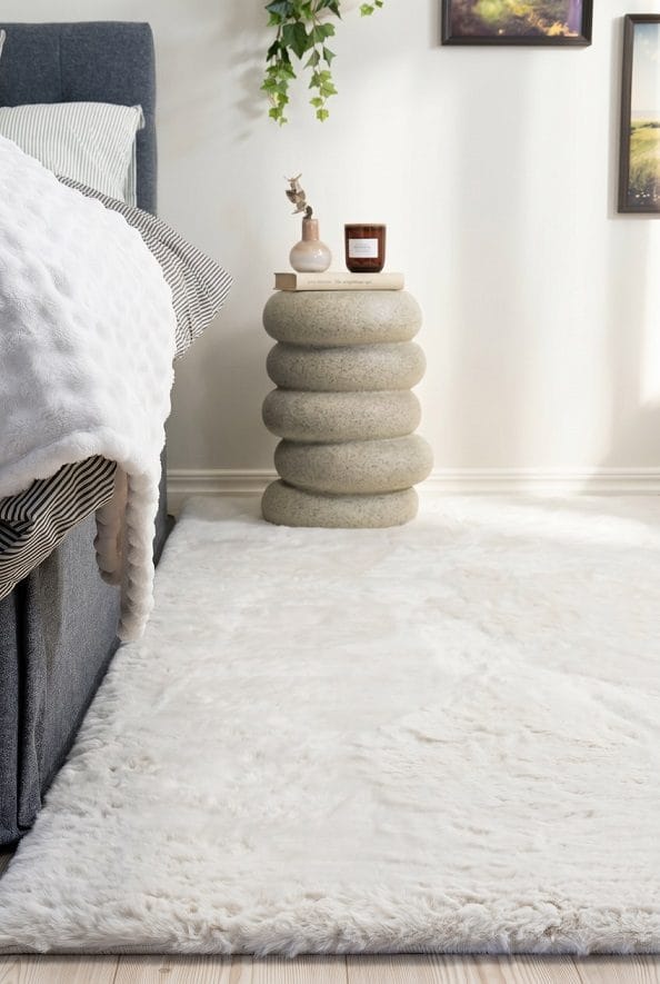 Maskinvævet tæppe KM Home Heaven Deluxe KVADRAT 200x200 Natur - Natur - Tekstiler - Tæpper - Moderne tæppe - Wiltontæpper