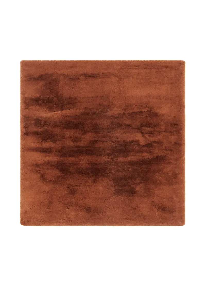 Maskinvævet tæppe KM Home Heaven Deluxe KVADRAT 200x200 Rust, rust