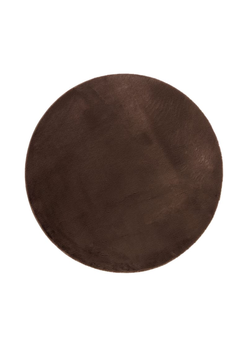 Maskinvævet tæppe KM Home Heaven Deluxe RUND 200x200 Chokolade, Chokolade