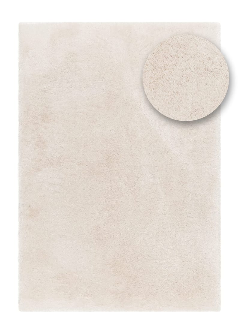 Maskinvævet tæppe KM Home Novelle 140x200 Creme - Creme - Tekstiler - Tæpper - Moderne tæppe - Ryatæpper