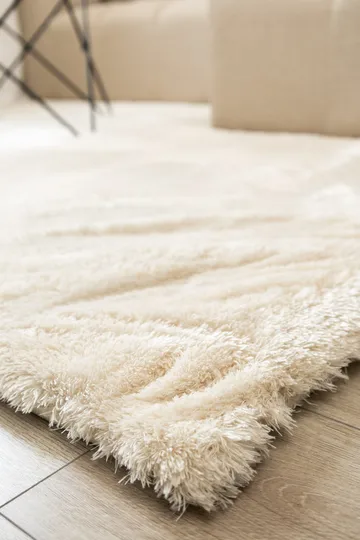 Maskinvævet tæppe KM Home Novelle 140x200 Creme - Creme - Tekstiler - Tæpper - Moderne tæppe - Ryatæpper