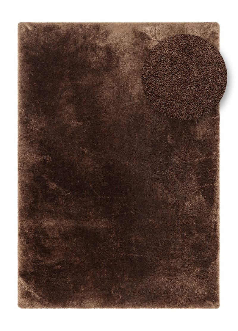 Maskinvævet tæppe KM Home Novelle 160x230 Chokolade - Mørkebrun - Tekstiler - Tæpper - Moderne tæppe - Ryatæpper