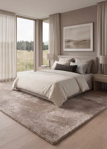 Maskinvævet tæppe KM Home Novelle 160x230 Hør - Hør - Tekstiler - Tæpper - Moderne tæppe - Ryatæpper