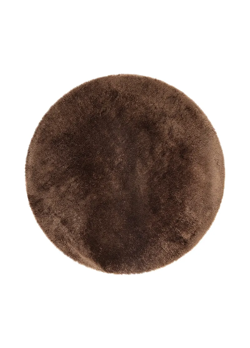 Maskinvævet tæppe KM Home Novelle RUND 160x160 Chokolade, Chokolade