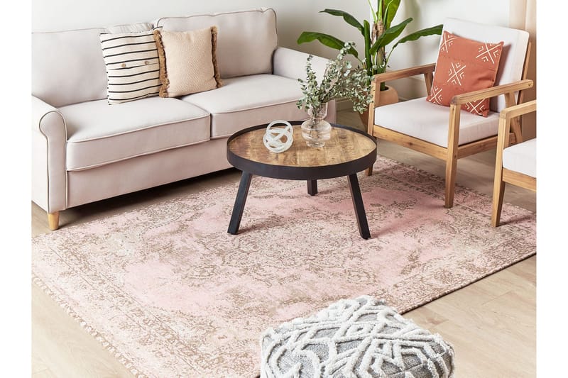 Matarim Ryetæppe 160x230 cm - Rosa - Tekstiler - Tæpper - Moderne tæppe - Ryatæpper