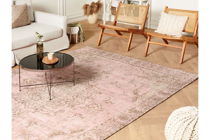 Matarim Ryetæppe 200x300 cm - Rosa - Tekstiler - Tæpper - Moderne tæppe - Ryatæpper