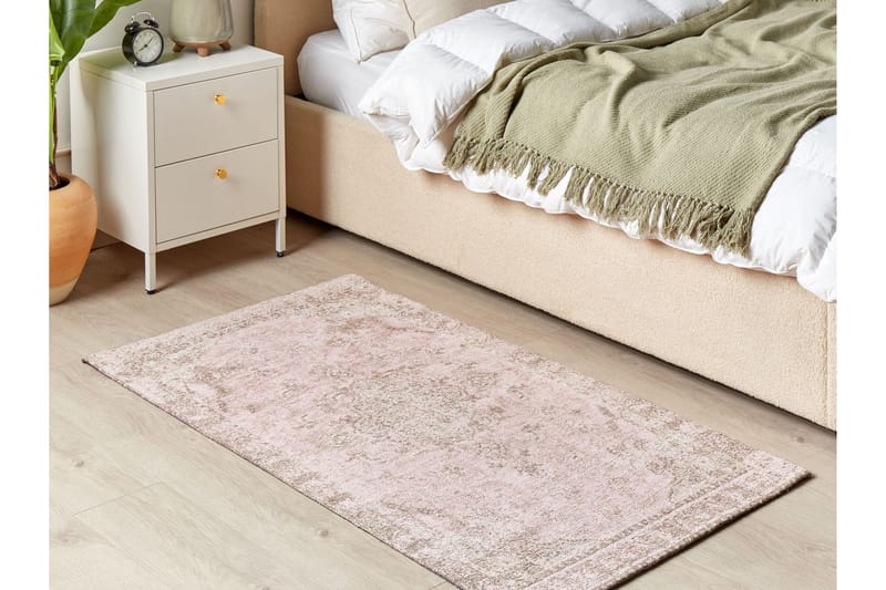 Matarim Ryetæppe 80x150 cm - Rosa - Tekstiler - Tæpper - Moderne tæppe - Ryatæpper
