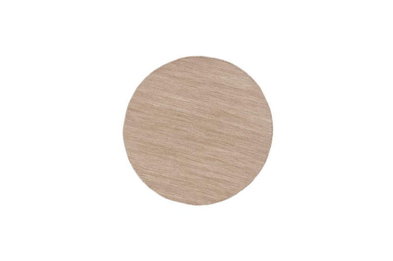 Megha Uldtæppe Ø120 cm Rund, Sand