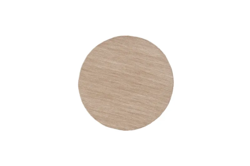 Megha Uldtæppe Ø300 cm Rund - Sand - Tekstiler - Tæpper - Moderne tæppe - Uldtæppe