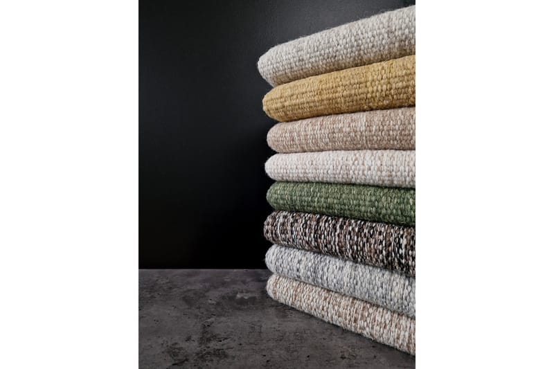 Megha Uldtæppe 75x230 cm - Sand - Tekstiler - Tæpper - Moderne tæppe - Uldtæppe