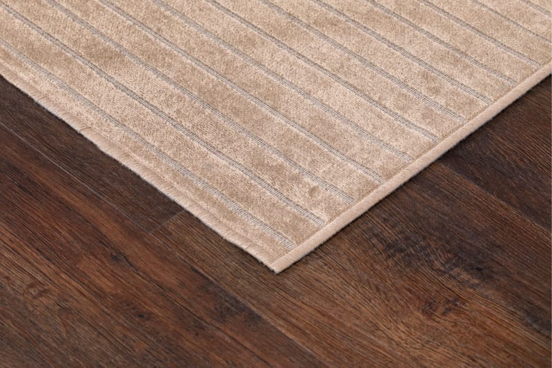 Mema Viskosetæppe 160x220 cm Rektangulær - Sand - Tekstiler - Tæpper - Moderne tæppe - Viskosetæpper & kunstsilketæpper