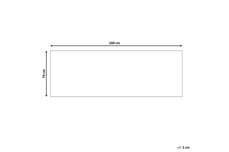 Midalam Ryetæppe 70x200 cm - Blå - Tekstiler - Tæpper - Moderne tæppe - Ryatæpper