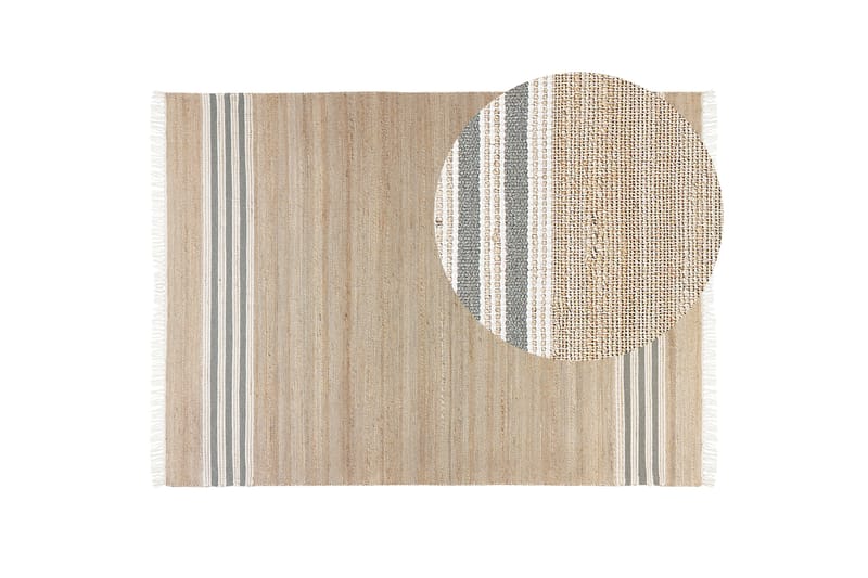 Mirza Jutetæppe 160x230 cm - Beige - Tekstiler - Tæpper - Moderne tæppe - Sisaltæpper