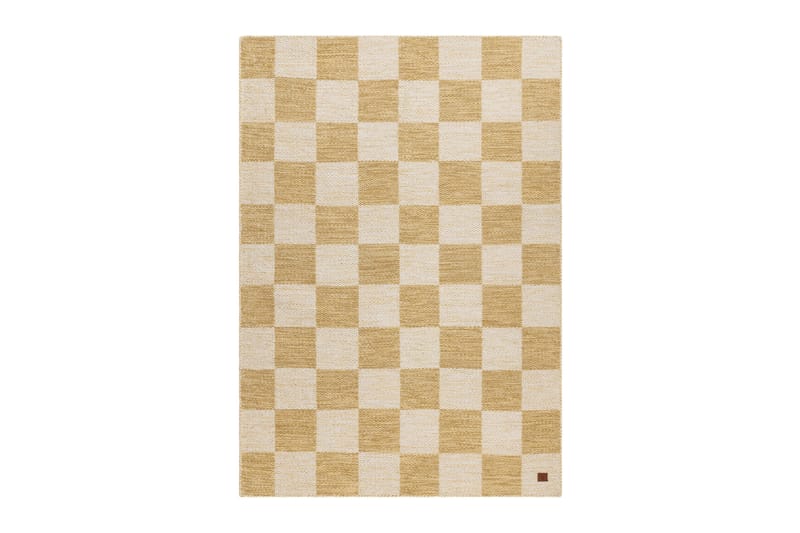 Moharan Uldtæppe 140x200 cm Rektangulært - Gul - Tekstiler - Tæpper - Moderne tæppe - Uldtæppe
