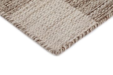 Moharan Uldtæppe 140x200 cm Rektangulært - Mørk beige - Tekstiler - Tæpper - Moderne tæppe - Uldtæppe