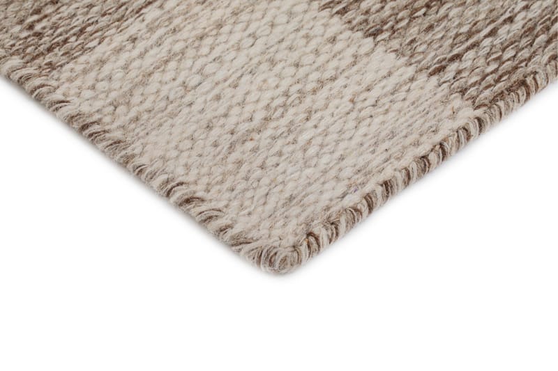 Moharan Uldtæppe 140x200 cm Rektangulært - Mørk beige - Tekstiler - Tæpper - Moderne tæppe - Uldtæppe