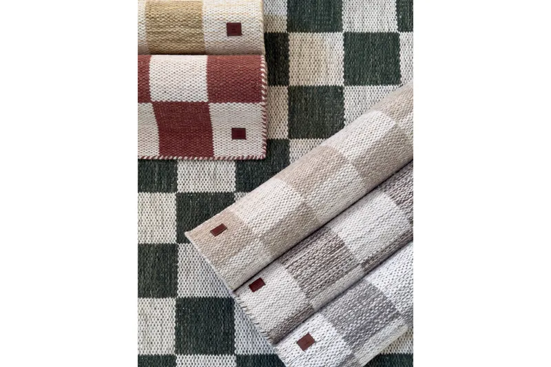 Moharan Uldtæppe 160x230 cm Rektangulært - Mørk beige - Tekstiler - Tæpper - Moderne tæppe - Uldtæppe