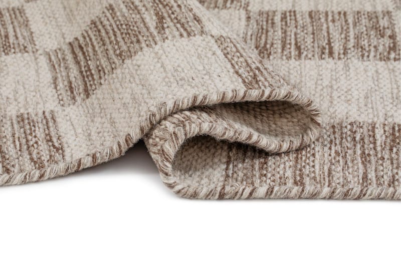 Moharan Uldtæppe 160x230 cm Rektangulært - Mørk beige - Tekstiler - Tæpper - Moderne tæppe - Uldtæppe