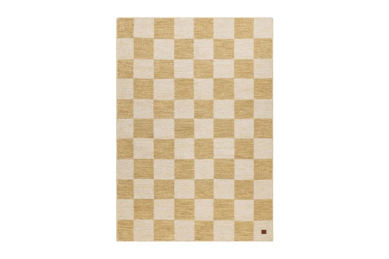 Moharan Uldtæppe 200x300 cm Rektangulært - Gul - Tekstiler - Tæpper - Moderne tæppe - Uldtæppe