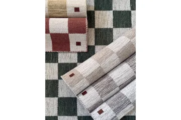 Moharan Uldtæppe 200x300 cm Rektangulært - Smaragdgrøn - Tekstiler - Tæpper - Moderne tæppe - Uldtæppe