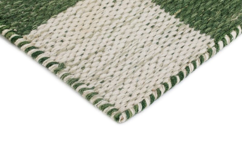 Moharan Uldtæppe 200x300 cm Rektangulært - Smaragdgrøn - Tekstiler - Tæpper - Moderne tæppe - Uldtæppe