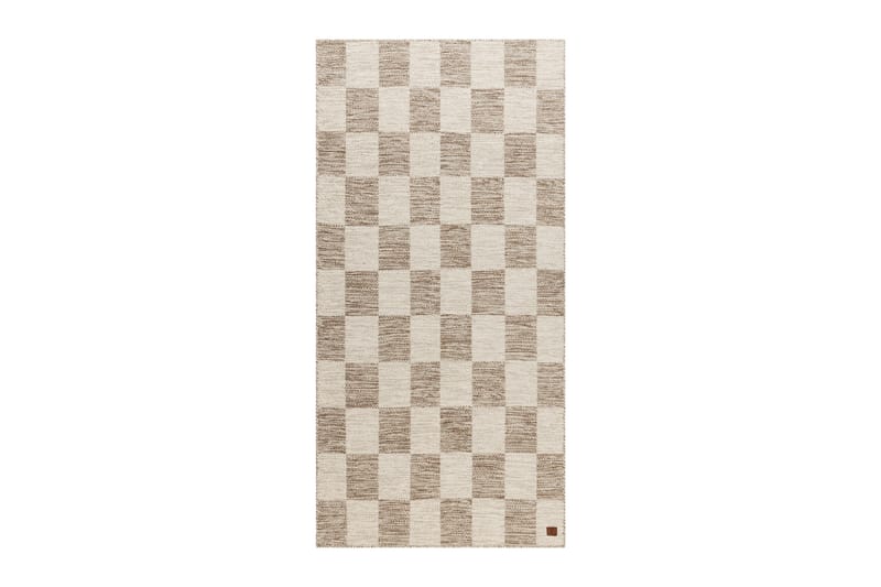 Moharan Uldtæppe 75x200 cm Aflangt - Mørk beige - Tekstiler - Tæpper - Moderne tæppe - Uldtæppe