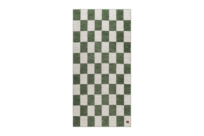 Moharan Uldtæppe 75x200 cm Aflangt - Smaragdgrøn - Tekstiler - Tæpper - Moderne tæppe - Uldtæppe