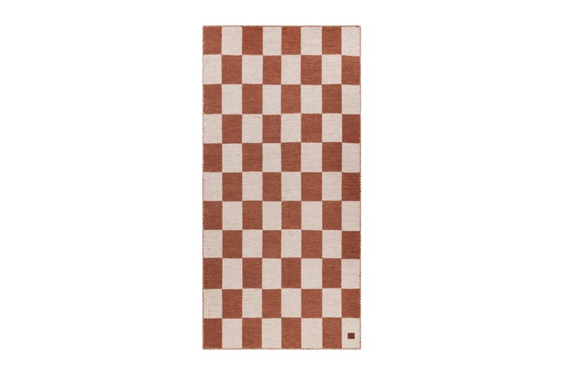 Moharan Uldtæppe 75x200 cm Aflangt - Terrakotta - Tekstiler - Tæpper - Moderne tæppe - Uldtæppe
