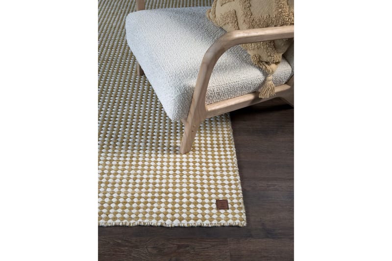 Mohardi Uldtæppe 240x340 cm Rektangulært - Gul - Tekstiler - Tæpper - Moderne tæppe - Uldtæppe