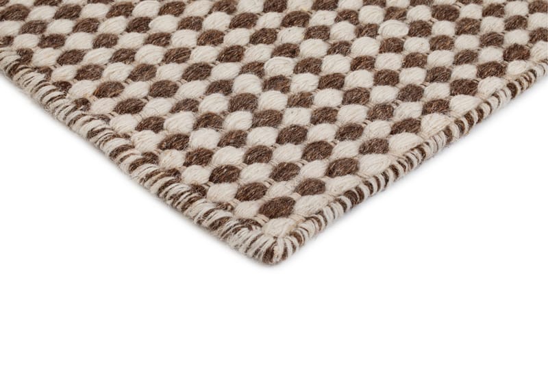 Mohardi Uldtæppe 80x300 cm Aflangt - Mørk beige - Tekstiler - Tæpper - Moderne tæppe - Uldtæppe