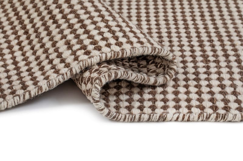 Mohardi Uldtæppe 80x300 cm Aflangt - Mørk beige - Tekstiler - Tæpper - Moderne tæppe - Uldtæppe