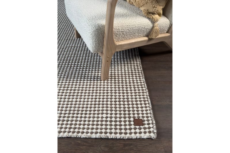 Mohardi Uldtæppe 80x300 cm Aflangt - Mørk beige - Tekstiler - Tæpper - Moderne tæppe - Uldtæppe