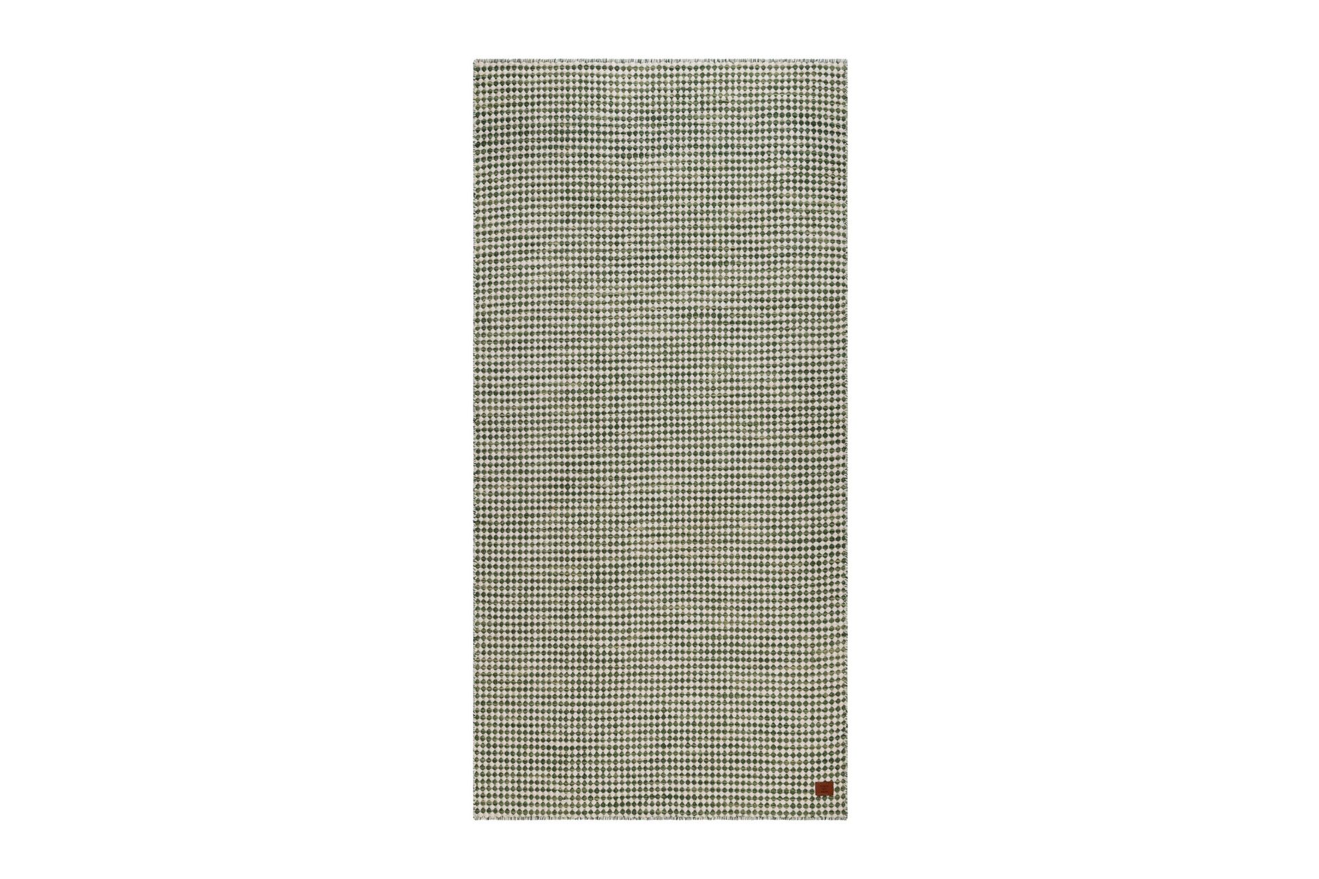 Mohardi Uldtæppe 80x300 cm Aflangt - Smaragdgrøn - Tekstiler - Tæpper - Moderne tæppe - Uldtæppe